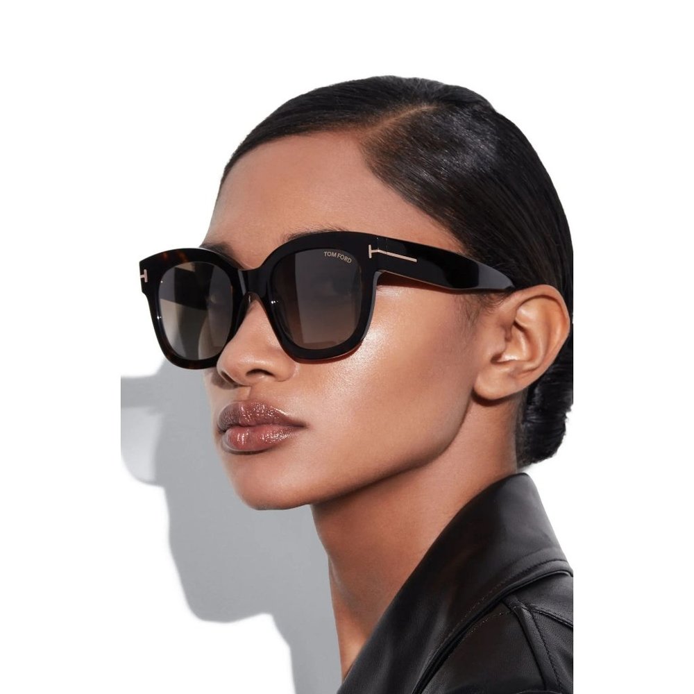 Authentic Tom Ford Beatrix 52mm Polarized Gradient Square Sunglasses